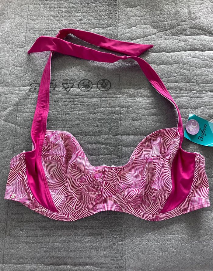 Haut maillot fuschia Bestform neuf