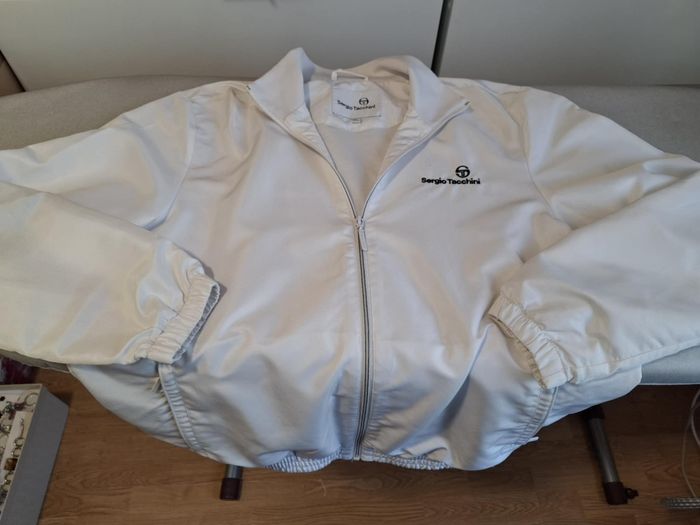 Belle veste homme XL Sergio Tacchini blanche zippée très bon état - photo numéro 4