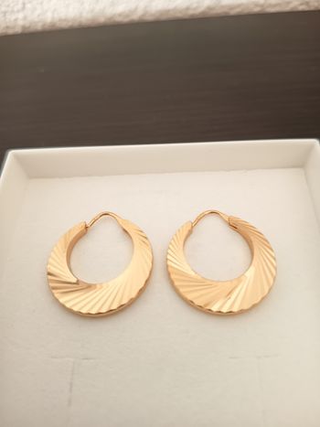 Créoles plaqué or.