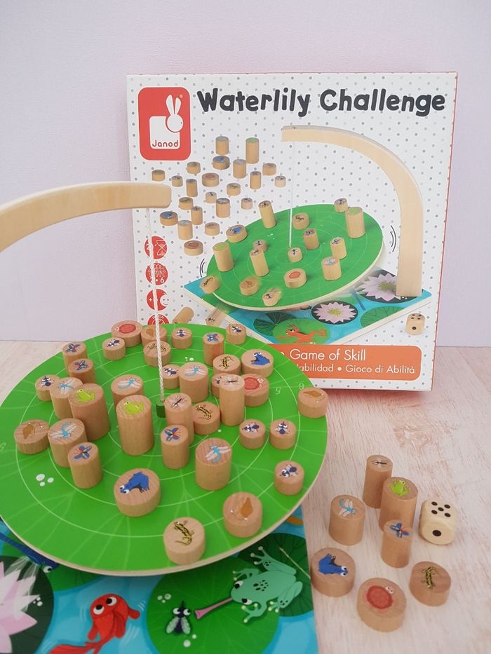 Jeu d'adresse en bois Waterlily challenge Janod