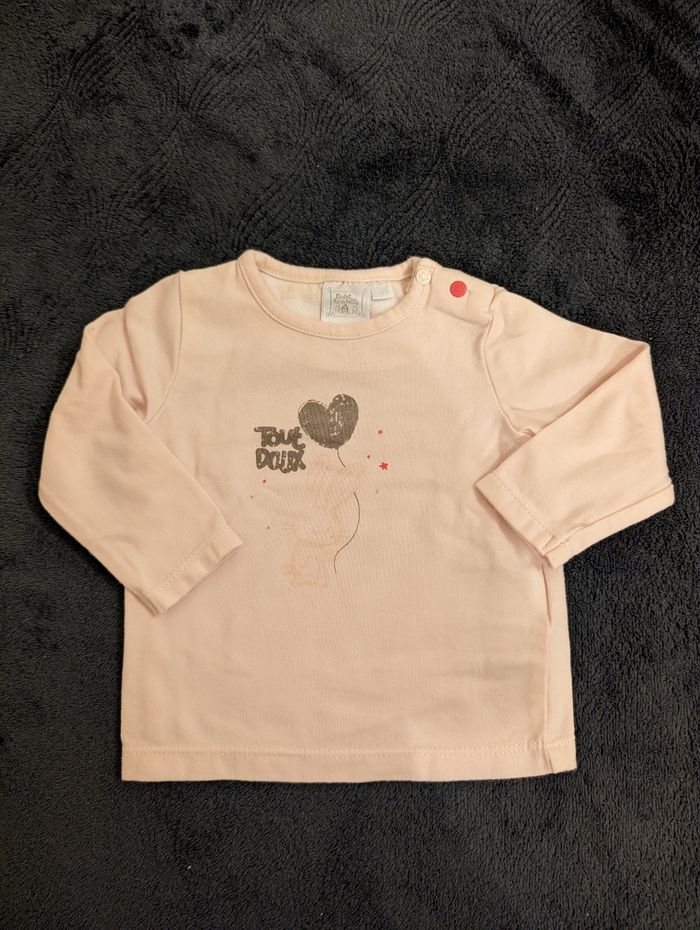 Lot t-shirts manches longues 3 mois - photo numéro 8