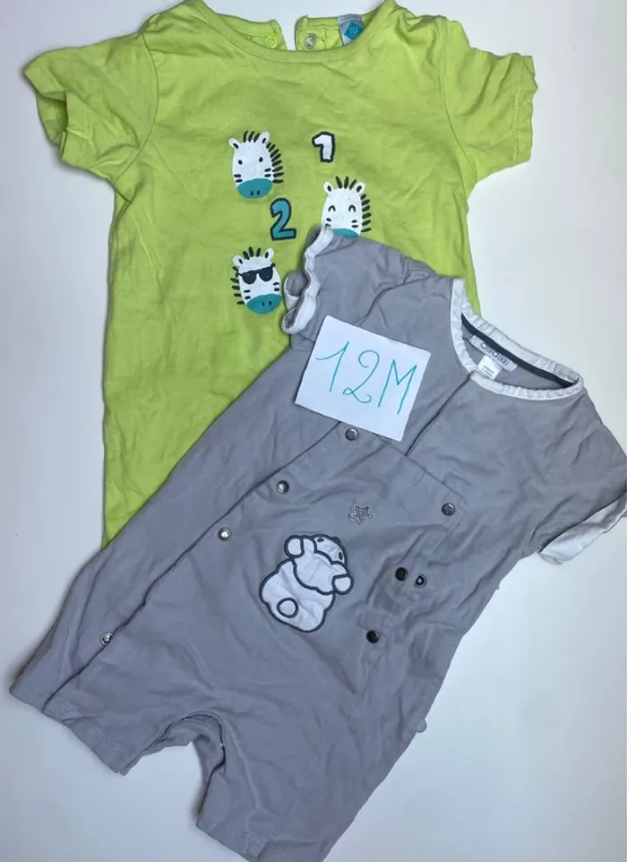Lot de 2 pyjama short
