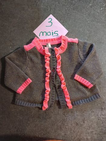 Gilet pailleté 3 mois