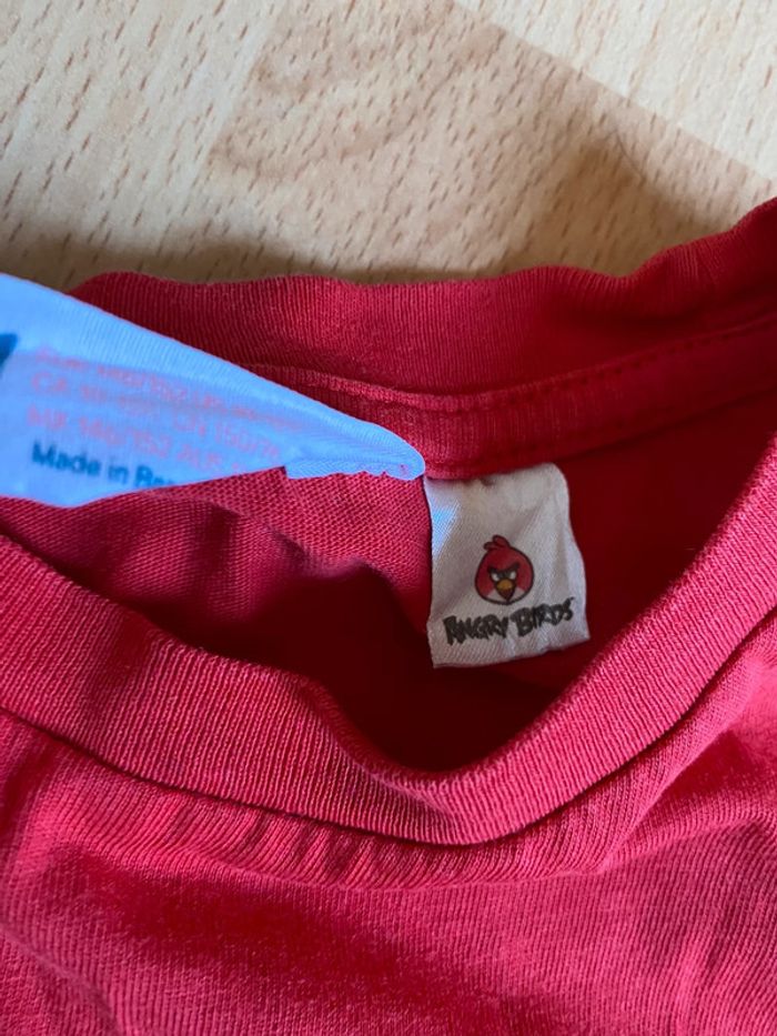 Beau T-shirt rouge MC Angry Birds T. 10-12 ans/146-152 cm - photo numéro 6