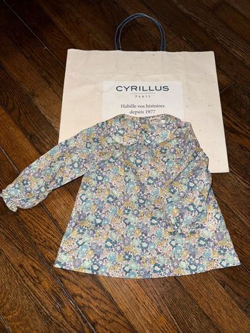 blouse liberty Cyrillus 3 mois