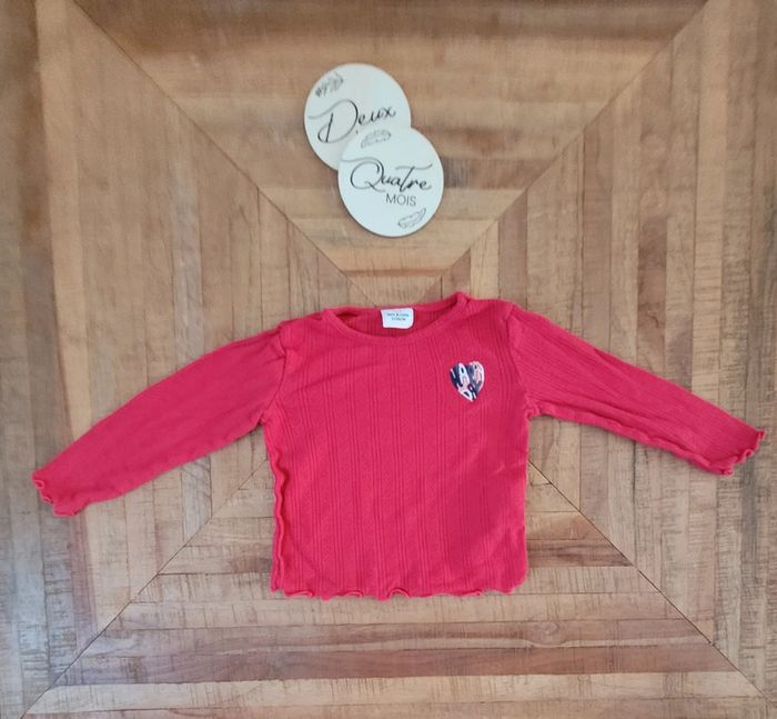 Tee shirt cœur 2ans tape a l'oeil