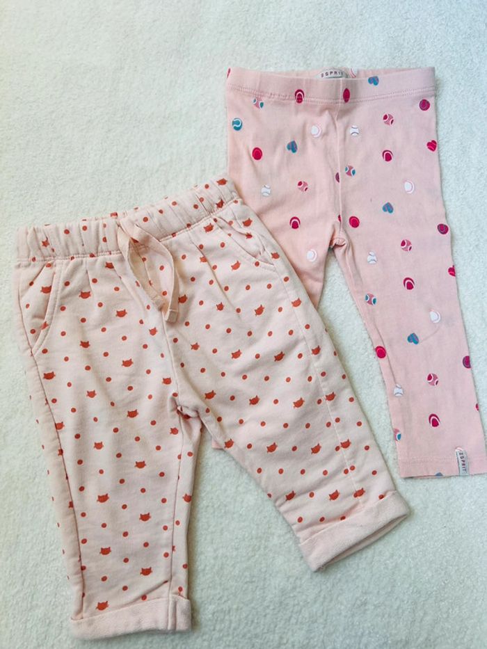 Lot 2 pantalons 9 mois