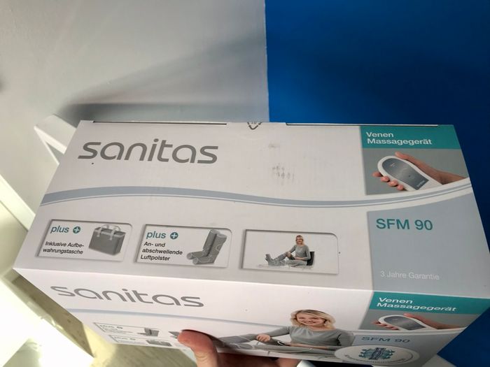 NEUF emballage scellé bottes pressotherapie compression Sanitas SFM 90 facture boîte d’origine LIDL sous garantie massage - photo numéro 2