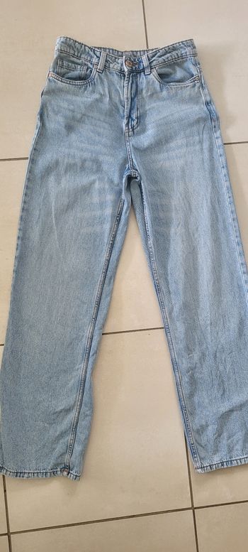 Jean large taille haute