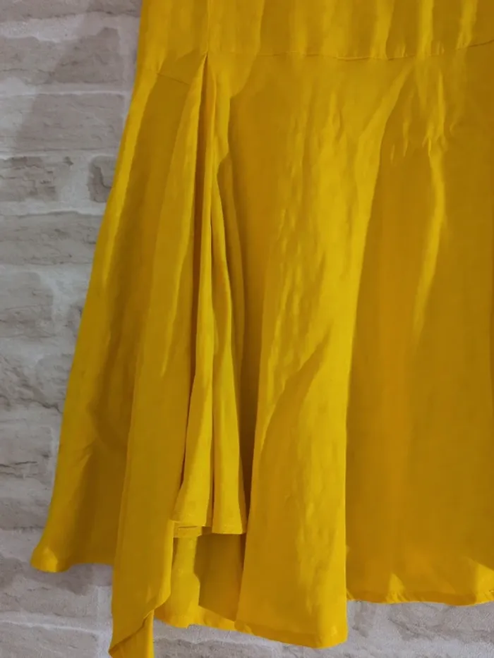 Jupe jaune asymétrique Camaïeu - Taille 36 - Neuve avec étiquette - photo numéro 2