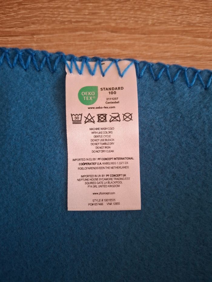 Plaid polaire bleu - photo numéro 2