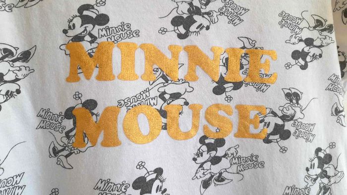 Tee-shirt blanc manches courtes Minnie 10 ans - photo numéro 3
