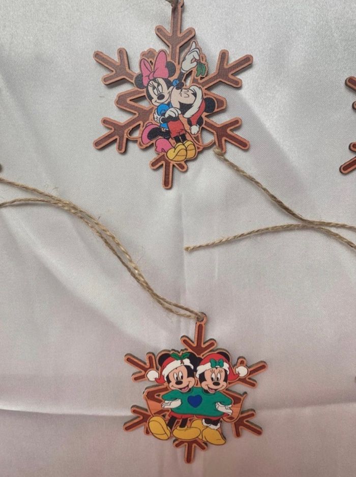 Boules Noël 2D Mickey flocon de neige - photo numéro 4