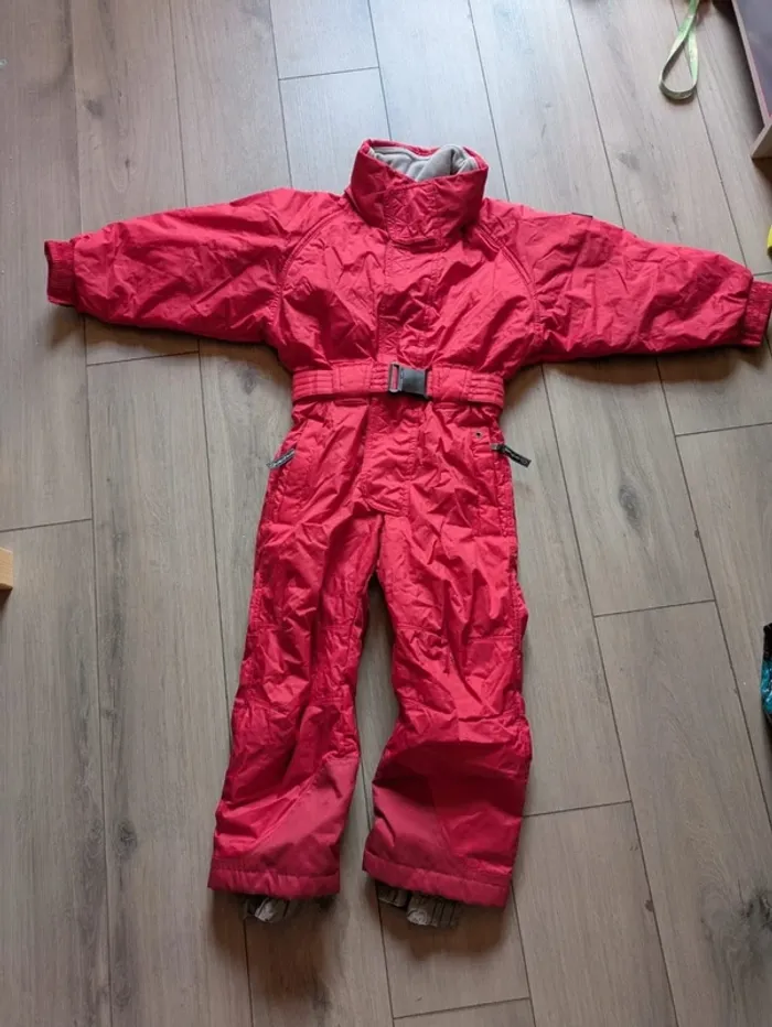 Combinaison de ski rouge 4 ans mixte quechua