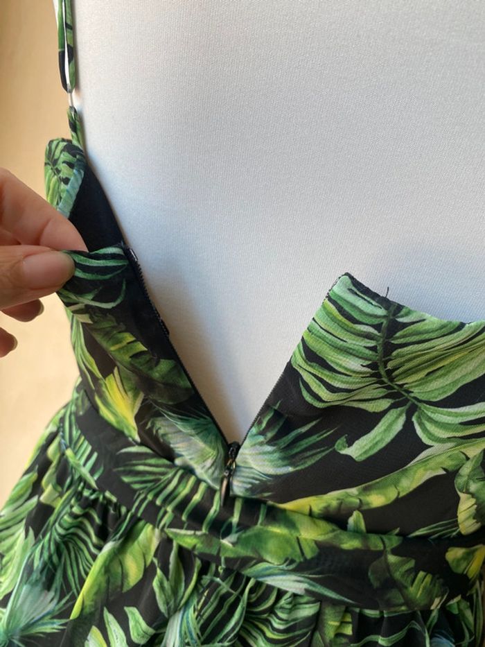 Robe longue verte à feuilles Trendyol 38 - photo numéro 6