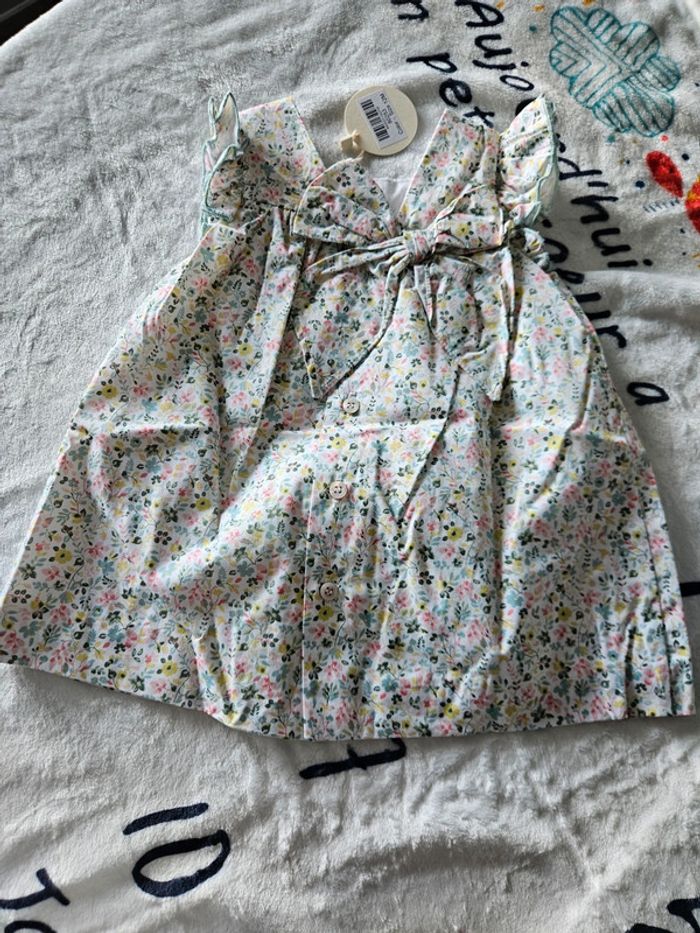 Robe fleurie - Lola Palacios - Vert et rose - photo numéro 7