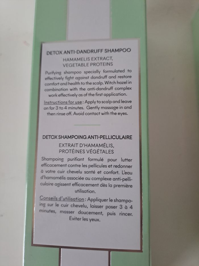 lot de 4 boîtes de shampooing anti pelliculaire mettler - photo numéro 3