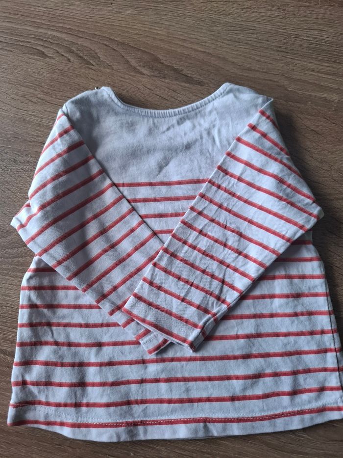 Jolie sweat Manches longues léger fille taille 12mois. Très bon état. Marque obaibi - photo numéro 6