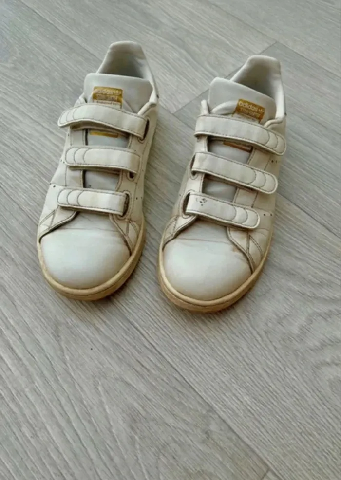 Stan Smith édition limitée blanche et or - femme - Pointure 37 1/3 - bon état - Adidas