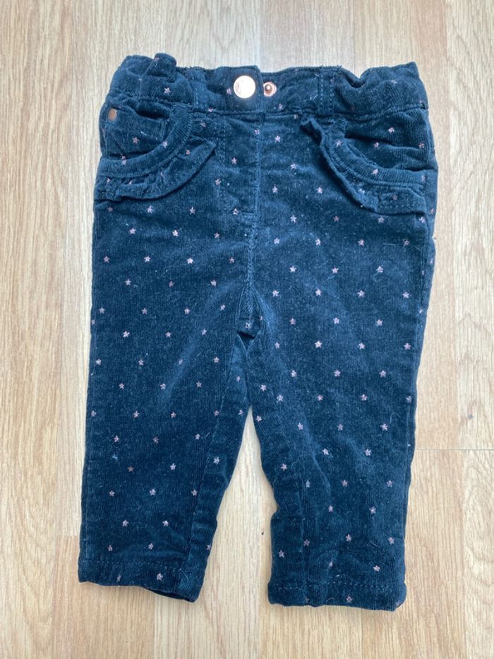 Pantalon en velour noir