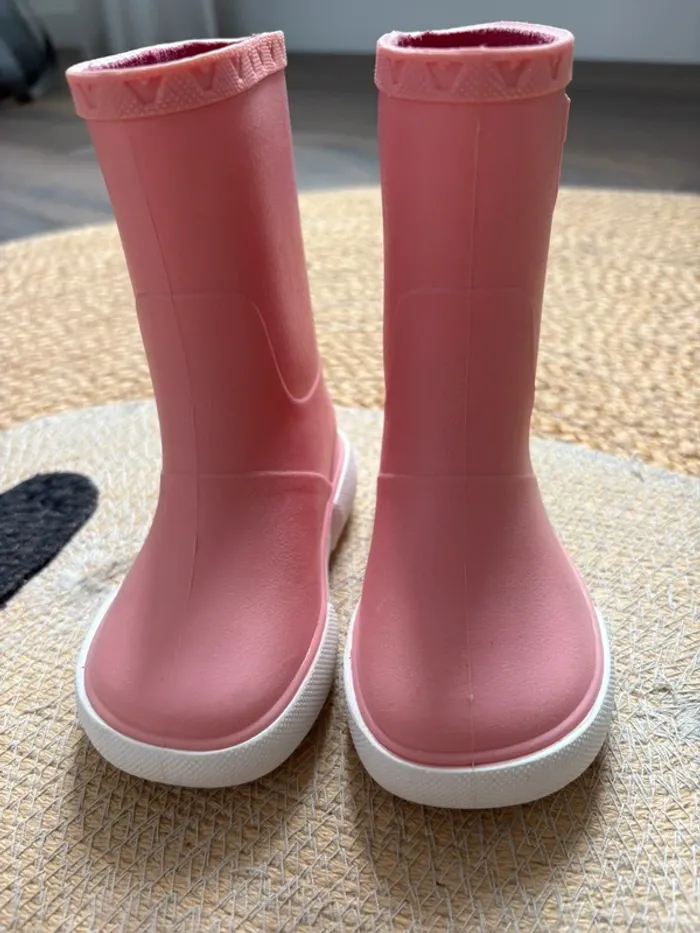 Bottes pluie enfant rose Boatilus 23 - photo numéro 6