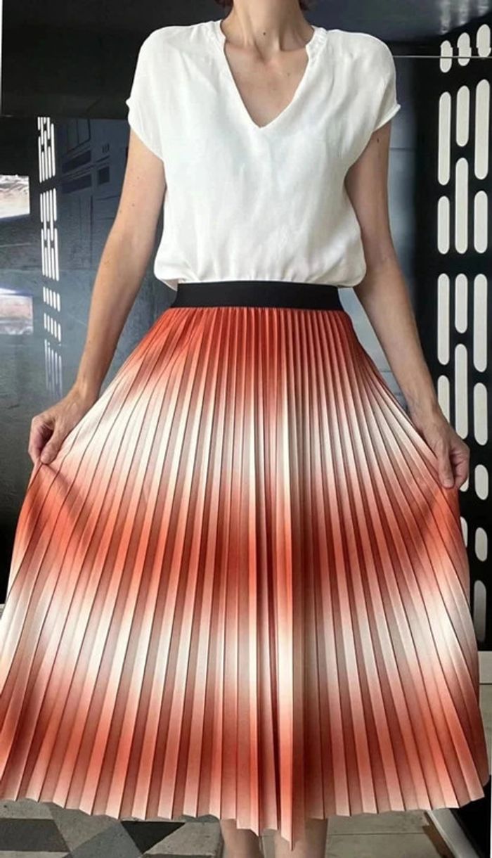 Jupe plissée dégradé - photo numéro 3