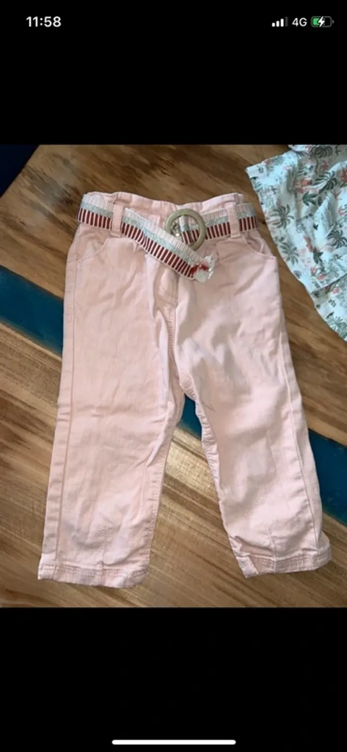 Ensemble pantalon blouse tape à l’œil taille 18 mois - photo numéro 2