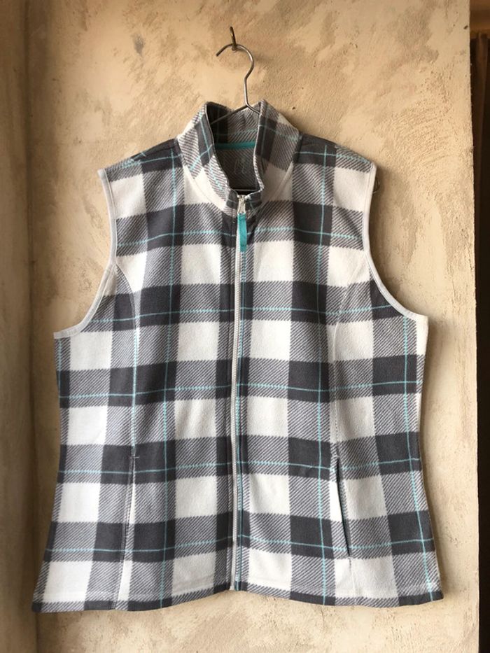 Gilet sans manches polaire à carreaux Made for life XL - photo numéro 2