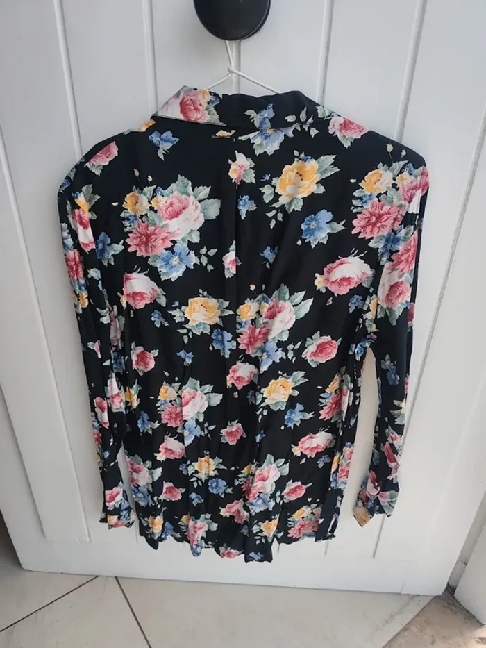 Chemise à fleurs vintage M - photo numéro 4