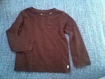 Tee-shirt manches longues Okaidi noir - 3 ans