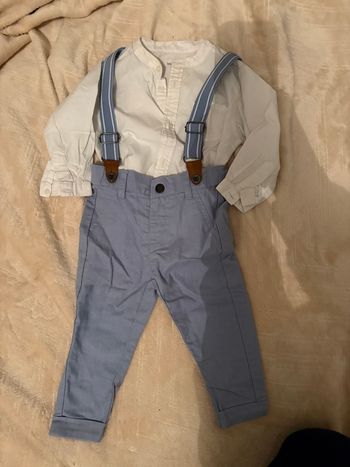 Ensemble salopette chemise