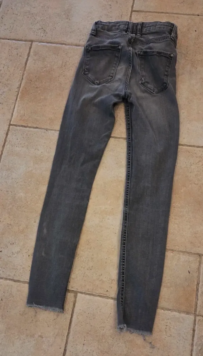 Jean skinny gris MNG (Mango) Taille 34 / XS - photo numéro 4