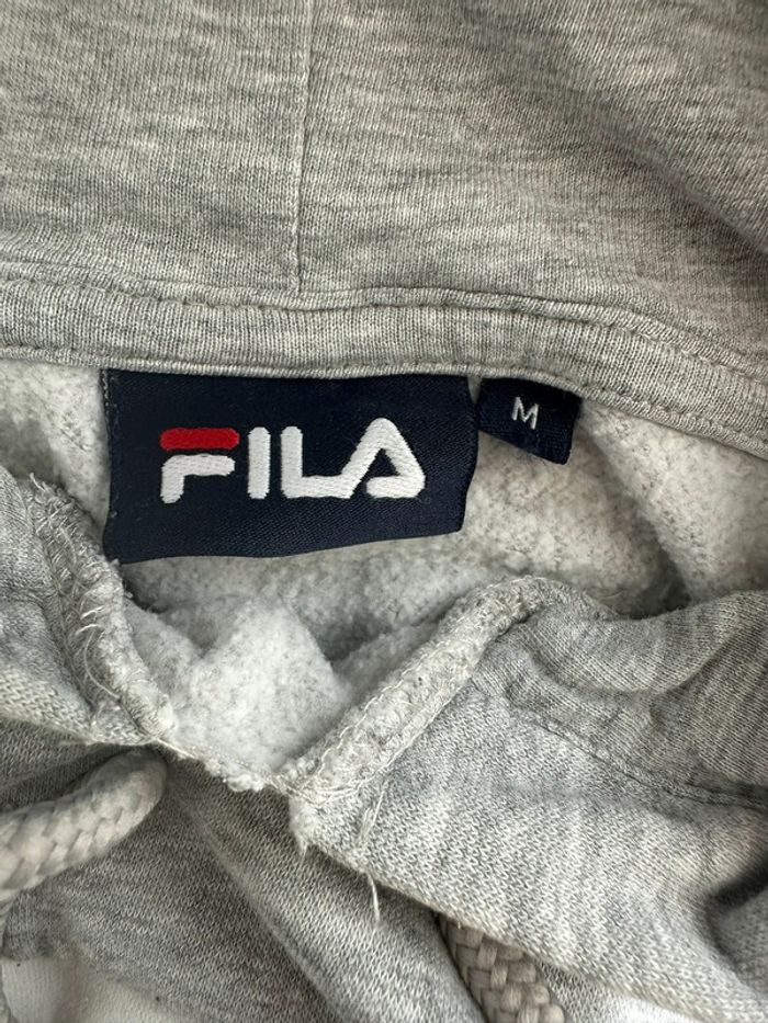 Sweat à capuche FILA tricolore logo - Taille M - photo numéro 4