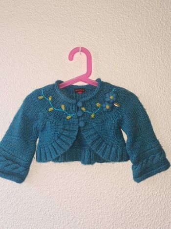 gilet bleu turquoise Catimini