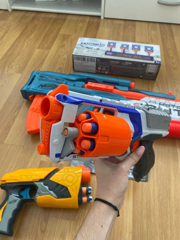 Lot Pistolets NERF avec une cible - photo numéro 5