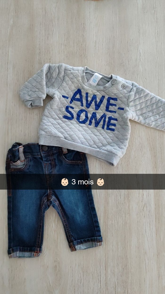 Ensemble taille 3 mois