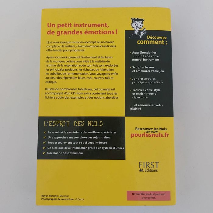 Livre + CD - L'Harmonica pour les nuls (1CD) - photo numéro 2