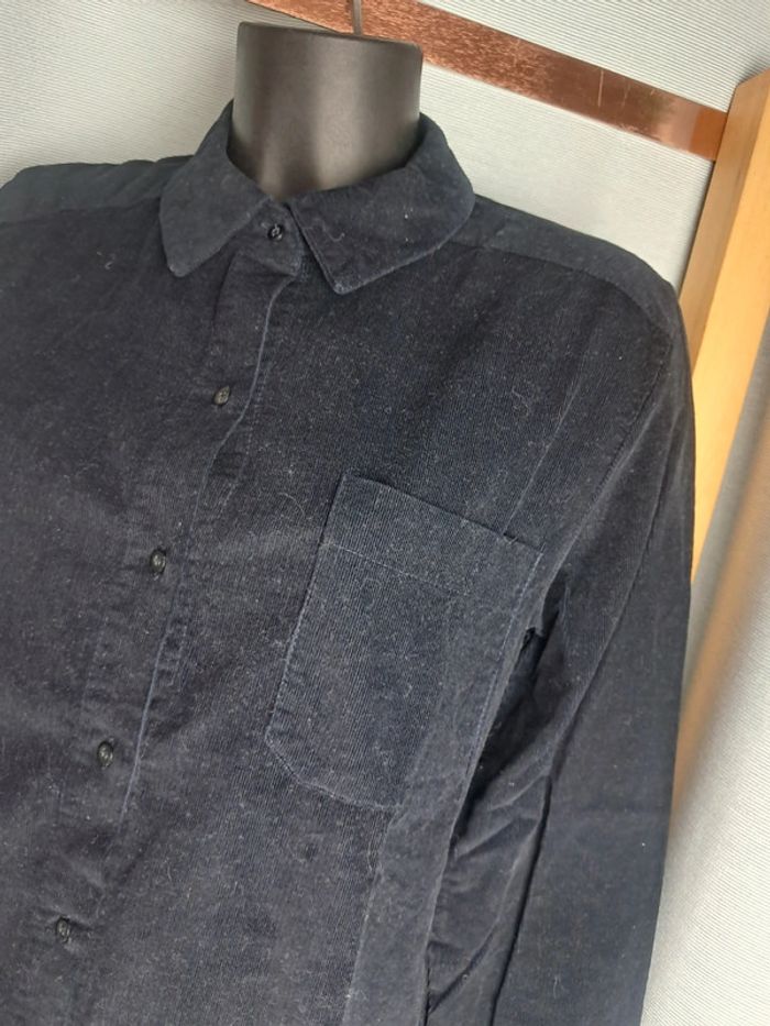 Balzac chemise velour noir cotelé T.36/38 - photo numéro 2