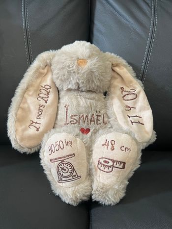 Peluche naissance personnalisé