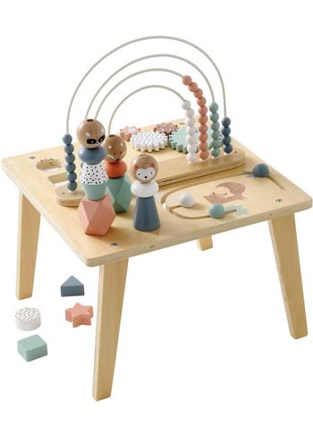 Table d'activités Arc-en-Ciel en Bois Multicolore