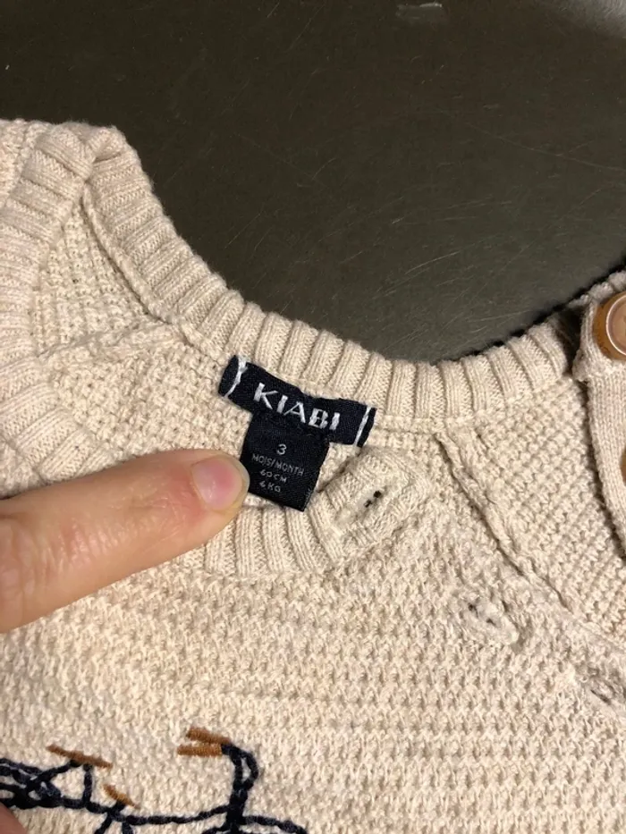 Ensemble pull et pantalon kiabi 3 mois - photo numéro 4