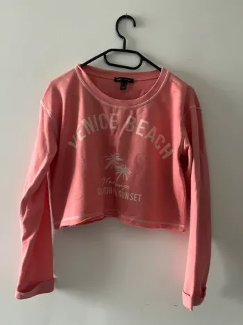 Crop top manches longues rose – Style West Coast – T.S