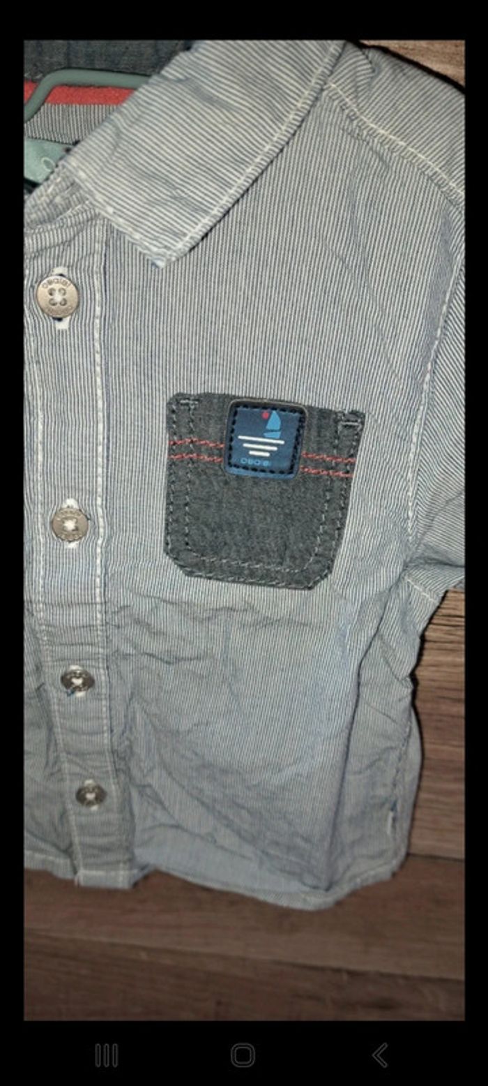 Chemises manches longues Obaïbi 3 mois - photo numéro 2