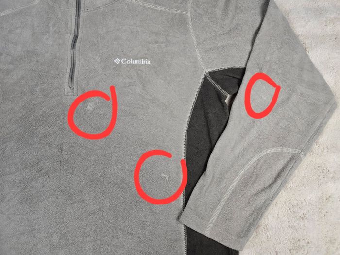 Veste polaire half zip Columbia homme sous manteau gris taille M satisfaisant - photo numéro 3