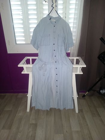 Robe droite en jeans avec poches 🎯👗 