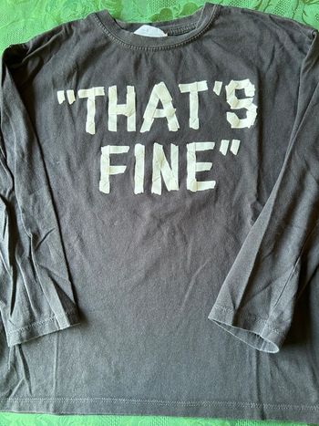 T-shirt manches longues noir 7 ans Zara