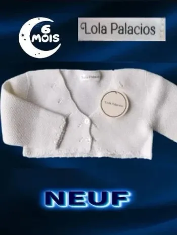 Gilet type boléro Lola Palacios neuf 6 mois