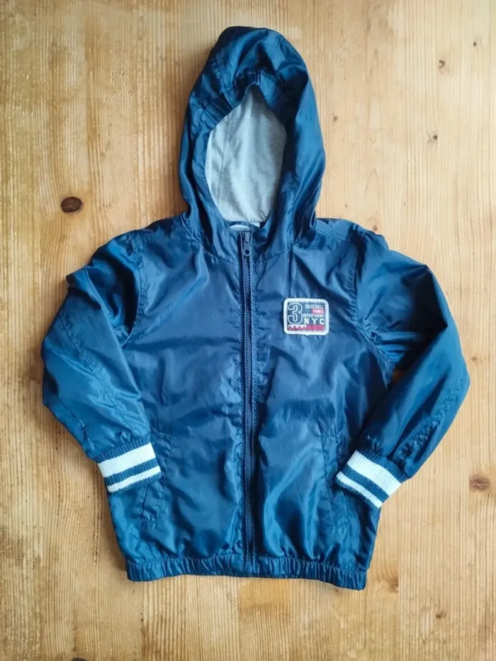 Blouson Enfant 6 Ans Bleu Marine Imperméable à Capuche – Pocopiano – Mi-Saison