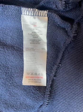 Sweat à capuche, Jacadi, taille 2 ans
