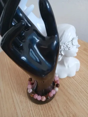 Oeil du tigre - Bracelet aura en pierres naturelles 18cm femme